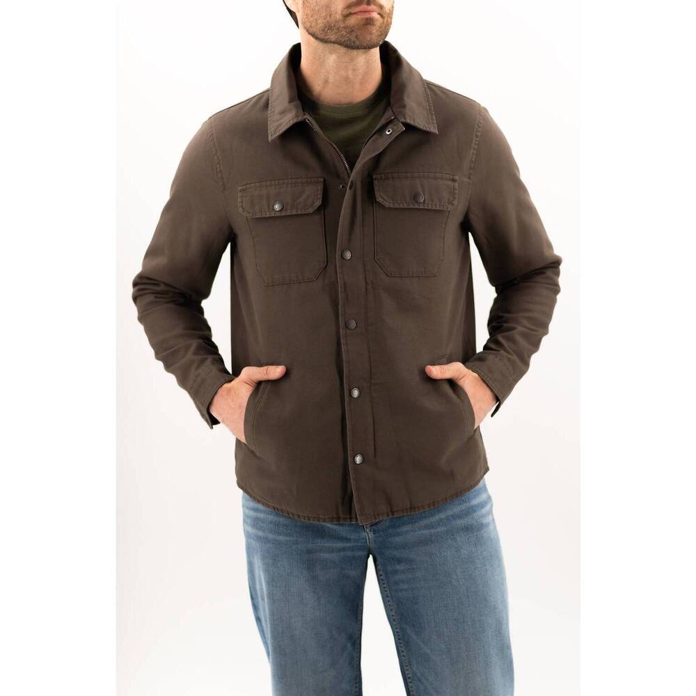 NEW DEVIL-DOG quilted deck jacket in dark roast